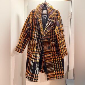 NVLT Multi-Color Millie Plaid Coat, Size L